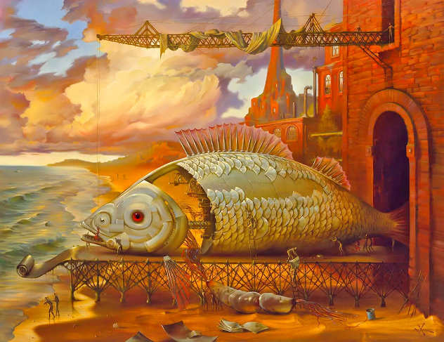 Deep Sea Project  1996 - Early Limited Edition Print by Vladimir Kush