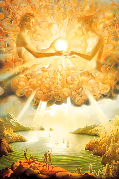 Sacred Gift - Huge Limited Edition Print - Vladimir Kush