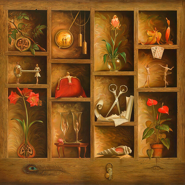 Matrix of Love Limited Edition Print - Vladimir Kush