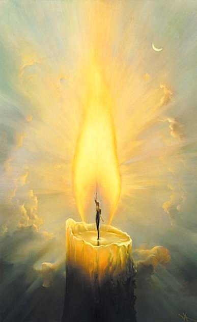 Candle II 2000 - Huge Limited Edition Print by Vladimir Kush
