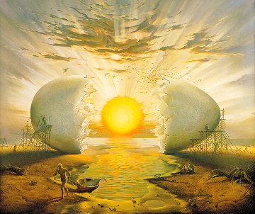 Sunrise by the Ocean AP  Limited Edition Print - Vladimir Kush