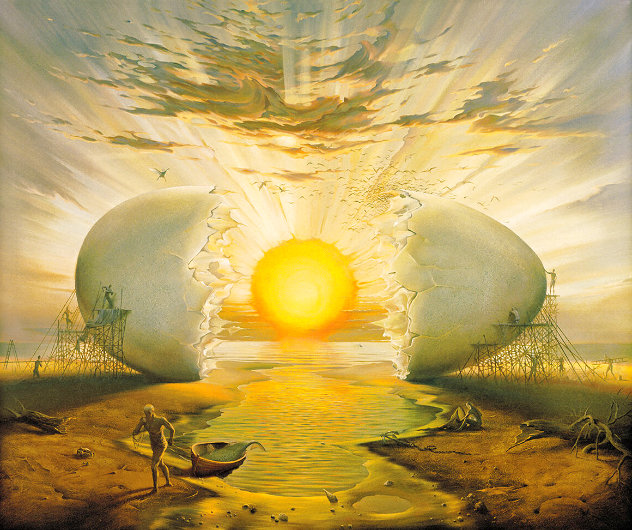 Sunrise by the Ocean AP Limited Edition Print by Vladimir Kush