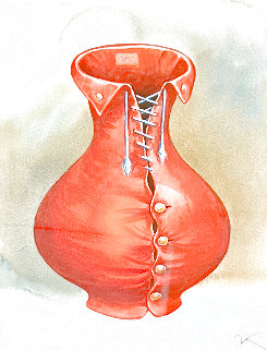 One Size For All Watercolor 2022 19x16 Watercolor - Vladimir Kush One Size For All Watercolor 2022 19x16 Watercolor - Vladimir Kush