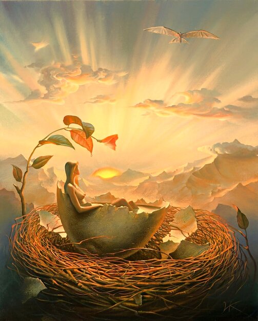 Birth of Love AP Limited Edition Print - Vladimir Kush