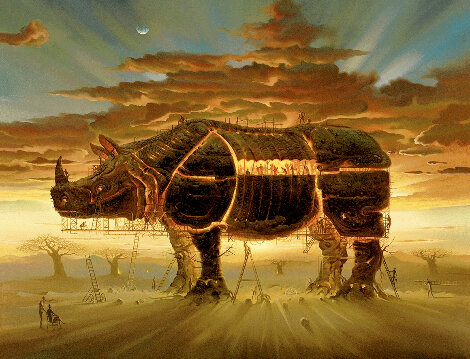 Trojan Horse 2001 Limited Edition Print - Vladimir Kush