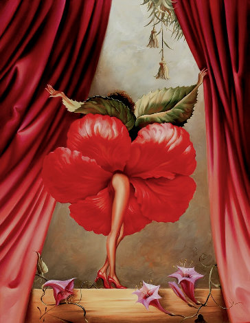Hibiscus Dancer PP 2012 Limited Edition Print - Vladimir Kush
