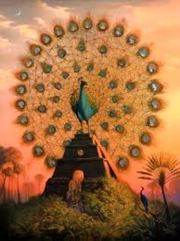 Sacred Bird of the Yucatan 2008 - Huge - Mexico Limited Edition Print - Vladimir Kush