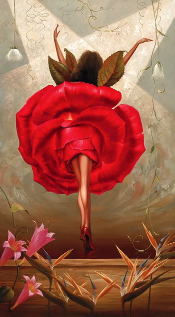 Flamenco Dancer 2008 Limited Edition Print by Vladimir Kush