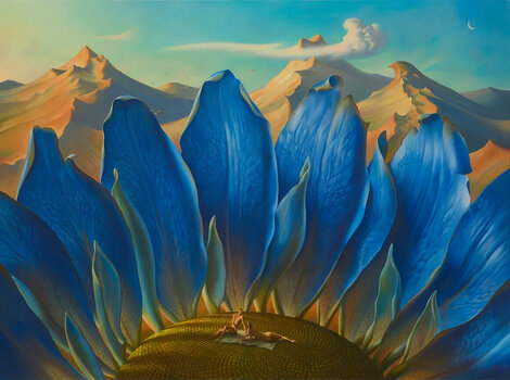 Across the Mountains and into the Trees 2013 39x49 - Huge Limited Edition Print - Vladimir Kush