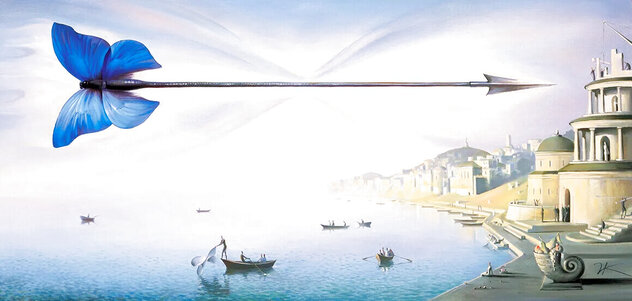 Arrow of Time 2001 - Framed Giclee on Canvas by Vladimir Kush