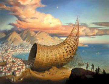 Horn of Babel 2011 Limited Edition Print - Vladimir Kush Horn of Babel 2011 Limited Edition Print - Vladimir Kush