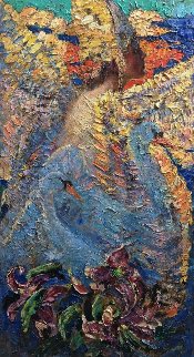 Swan's Song 2016 60x32 Huge Original Painting - Vladimir Mukhin Swan's Song 2016 60x32 Huge Original Painting - Vladimir Mukhin