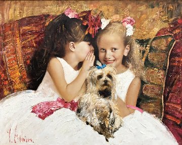Secret 2016 34x42 Original Painting - Vladimir Mukhin
