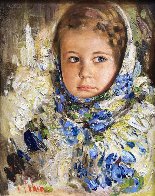Capricious Girl 2017 25x22 Original Painting by Vladimir Mukhin - 2