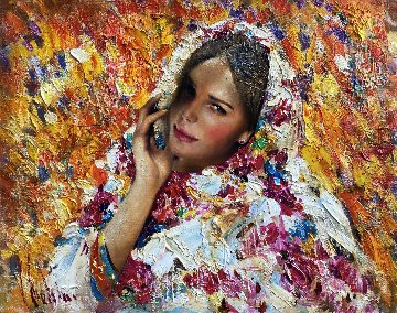 Golden Autumn 2017 24x30 Original Painting - Vladimir Mukhin