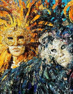 Masquerade 2019 55x35 Huge Original Painting - Vladimir Mukhin Masquerade 2019 55x35 Huge Original Painting - Vladimir Mukhin