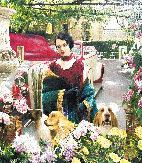 Lady in Purple 2008 Limited Edition Print - Vladimir Mukhin Lady in Purple 2008 Limited Edition Print - Vladimir Mukhin
