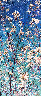 Cherry Blossom 2016 50x22 Huge Original Painting - Vladimir Mukhin Cherry Blossom 2016 50x22 Huge Original Painting - Vladimir Mukhin