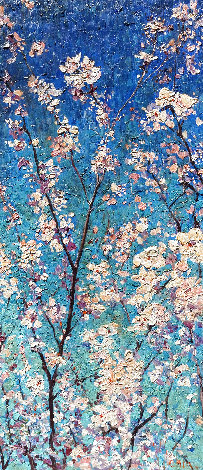Cherry Blossom 2016 50x22 - Huge Original Painting - Vladimir Mukhin