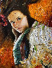 Girl and Roses 2009 31x22 Original Painting by Vladimir Mukhin - 2