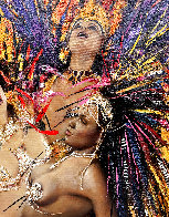 Rio Carnival 2011 54x46 Huge Original Painting by Vladimir Mukhin - 1