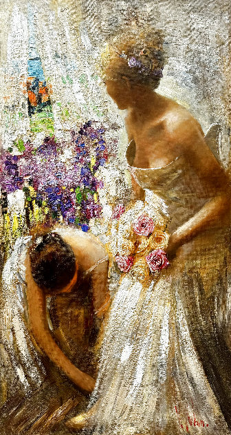 Wedding Day 2015 60x32 - Huge Original Painting by Vladimir Mukhin