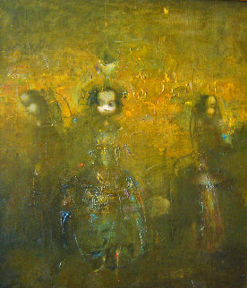 Untitled Painting 1992 20x15 Original Painting - Vachagan Narazyan Untitled Painting 1992 20x15 Original Painting - Vachagan Narazyan