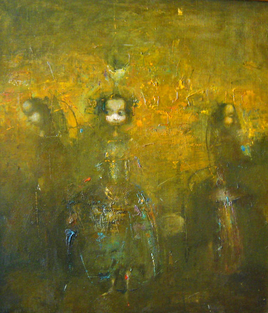 Untitled Painting 1992 20x15 Original Painting by Vachagan Narazyan