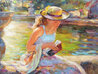 Sunday in the Park - Framed  Embellished Giclee on Canvas Limited Edition Print by Vladimir Volegov - 4