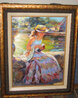 Sunday in the Park - Framed  Embellished Giclee on Canvas Limited Edition Print by Vladimir Volegov - 1