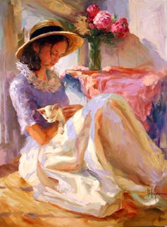 Pink Peonies 2005 40x30 Original Painting - Vladimir Volegov Pink Peonies 2005 40x30 Original Painting - Vladimir Volegov