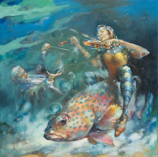 Muted Symphony - Opus I 2015 36x36 Huge Original Painting - Voytek Muted Symphony - Opus I 2015 36x36 Huge Original Painting - Voytek