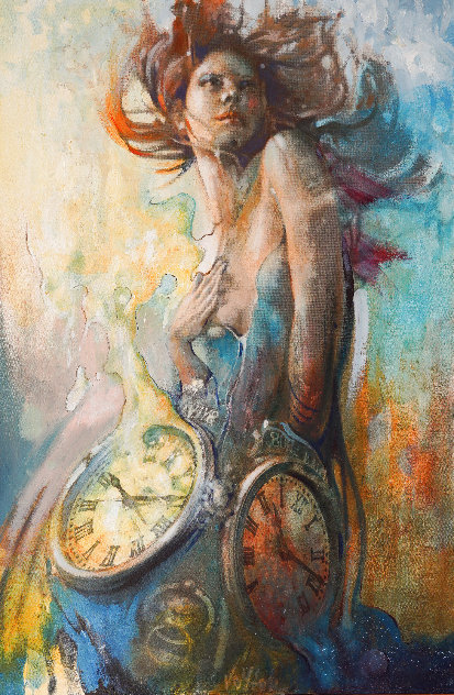 Time Whisperer 2017 48x34 Huge Original Painting by  Voytek
