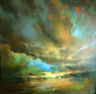 My Diary-Thursday Sky 2017 48x48 Super Huge Original Painting - Voytek My Diary-Thursday Sky 2017 48x48 Super Huge Original Painting - Voytek