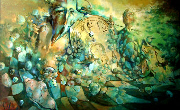 Gambling of Everyday 2019 44x68 Super Huge Original Painting - Voytek Gambling of Everyday 2019 44x68 Super Huge Original Painting - Voytek