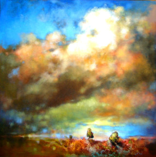Big Sky 2020 48x48 Huge Original Painting - Voytek Big Sky 2020 48x48 Huge Original Painting - Voytek