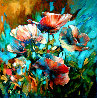 Marta's Garden - Blue Morning 2019 30x30 Original Painting by  Voytek - 0