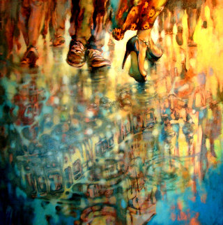 Home Run 2020 48x48 Super Huge Original Painting - Voytek Home Run 2020 48x48 Super Huge Original Painting - Voytek