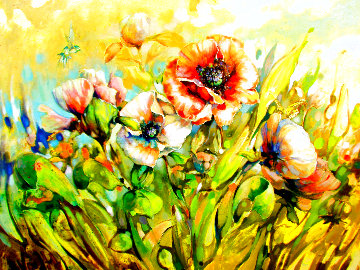 Marta's Garden With Twist 2019 48x60 Original Painting - Voytek Marta's Garden With Twist 2019 48x60 Original Painting - Voytek