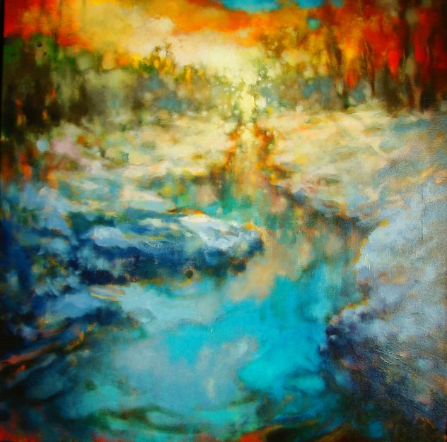 Winter Swirl 2021 36x36 Original Painting by  Voytek