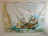 Sailor's Diary, Lake Michigan 2021 40x51 Nautical Chart Original Painting by  Voytek - 1