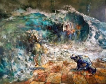 Collateral 2021 48x60 Huge Original Painting - Voytek Collateral 2021 48x60 Huge Original Painting - Voytek
