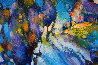Just a Blue Night 2021  36x36 Original Painting by  Voytek - 2