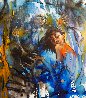 Color Symphony: Blue 2024 66x58 - Huge Mural Size Painting Original Painting by  Voytek - 0