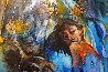 Color Symphony: Blue 2024 66x58 - Huge Mural Size Painting Original Painting by  Voytek - 1