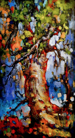 Ragdales Forest with an Attitude III 2024 55x30 - Huge Original Painting -  Voytek