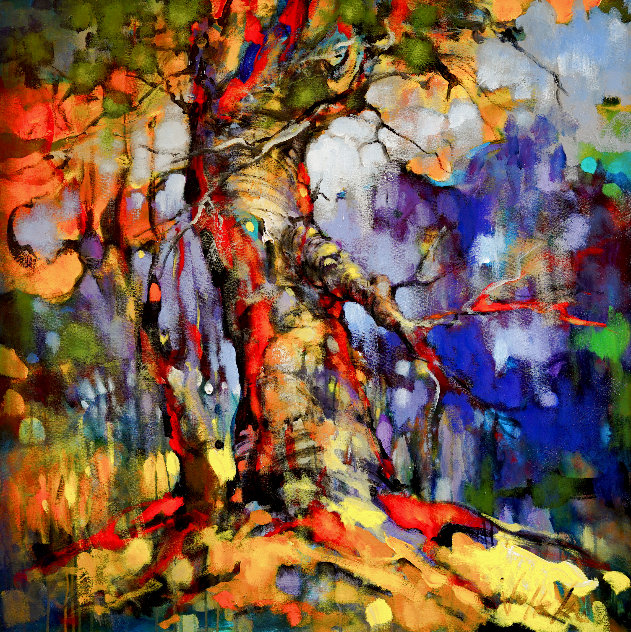Forest with an Attitude III 2024 36x36 Original Painting by  Voytek