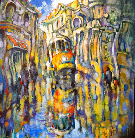 Gaudis View 2024 46x44 - Huge - Barcelona, Spain Original Painting -  Voytek