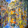 Gaudis View 2024 46x44 - Huge - Barcelona, Spain Original Painting by  Voytek - 1