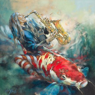 Muted Symphony-Opus III 2015 40x40 Super Huge Original Painting - Voytek Muted Symphony-Opus III 2015 40x40 Super Huge Original Painting - Voytek